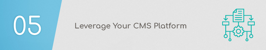 Design your donation page through your CMS platform. 