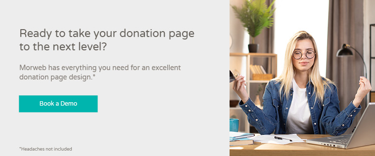 Morweb can help you achieve a beautiful donation page design.
