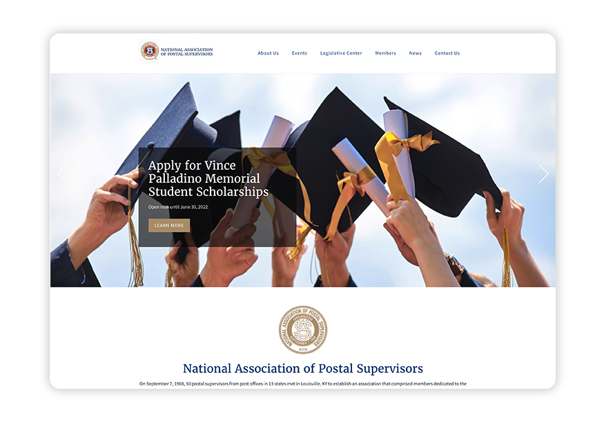 Take a look at the NAPS website to see a beautifully-designed membership website.