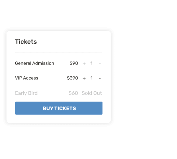 Sell Tickets, Collect RSVP and Drive Traffic to Your Events