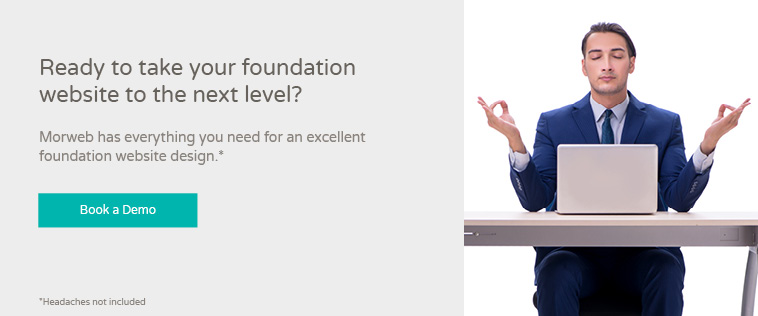 Morweb can help you create a beautiful foundation website design. 